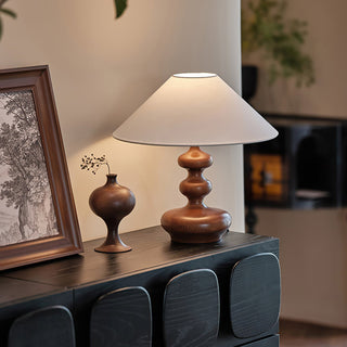 Gourdy Wooden Table Lamp