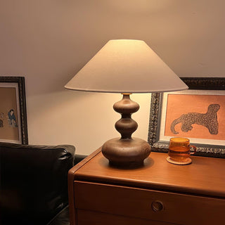 Gourdy Wooden Table Lamp