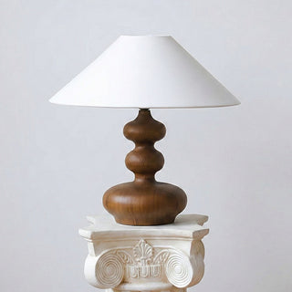 Gourdy Wooden Table Lamp