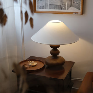 Gourdy Wooden Table Lamp