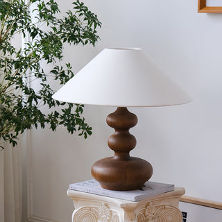 Gourdy Wooden Table Lamp