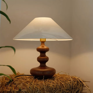 Gourdy Wooden Table Lamp