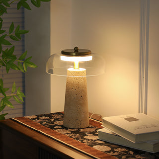 Gratto Travertine Table Lamp