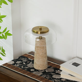 Gratto Travertine Table Lamp