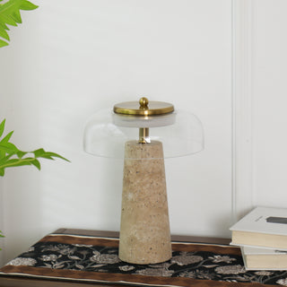 Gratto Travertine Table Lamp