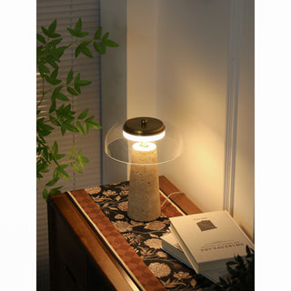 Gratto Travertine Table Lamp