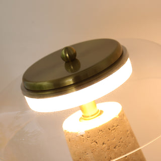 Gratto Travertine Table Lamp