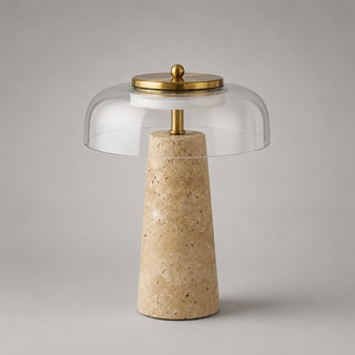 Gratto Travertine Table Lamp