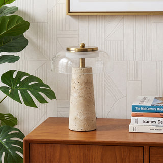 Gratto Travertine Table Lamp