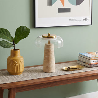 Gratto Travertine Table Lamp