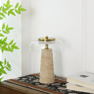 Gratto Travertine Table Lamp
