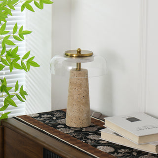 Gratto Travertine Table Lamp