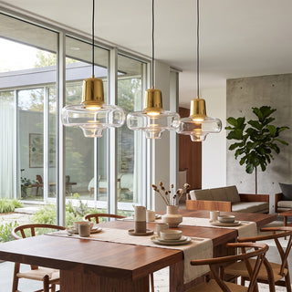 Gyro Glass Saucer Pendant Light