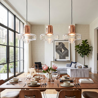 Gyro Glass Saucer Pendant Light