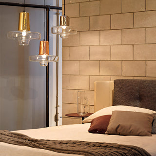 Gyro Glass Saucer Pendant Light