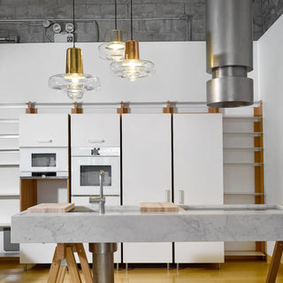 Gyro Glass Saucer Pendant Light