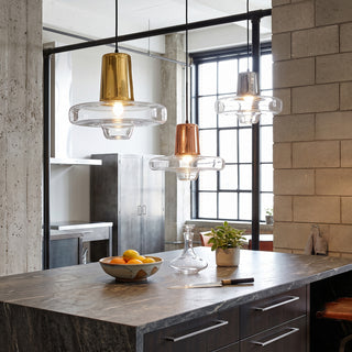 Gyro Glass Saucer Pendant Light