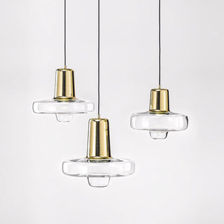 Gyro Glass Saucer Pendant Light
