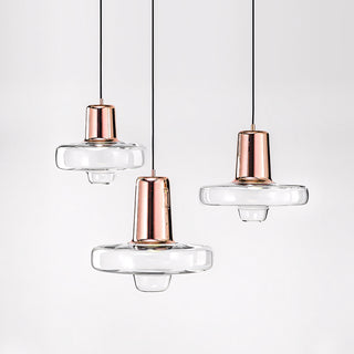 Gyro Glass Saucer Pendant Light