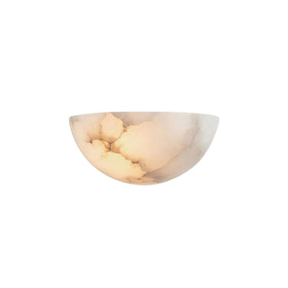 Half Bowl Alabaster Wall Light