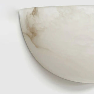 Half Bowl Alabaster Wall Light