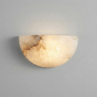 Half Bowl Alabaster Wall Light