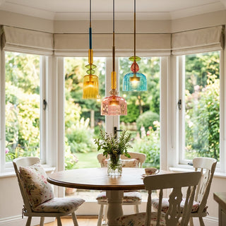 Harlequin Combination Glass Pendant Lamp