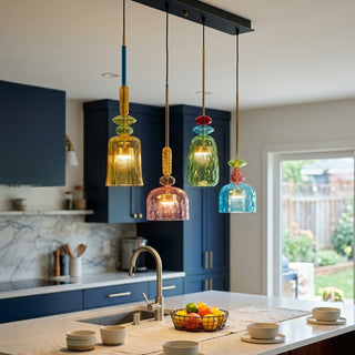 Harlequin Combination Glass Pendant Lamp