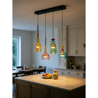 Harlequin Combination Glass Pendant Lamp