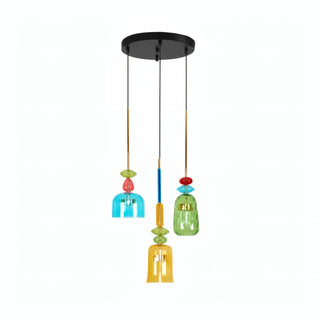 Harlequin Combination Glass Pendant Lamp