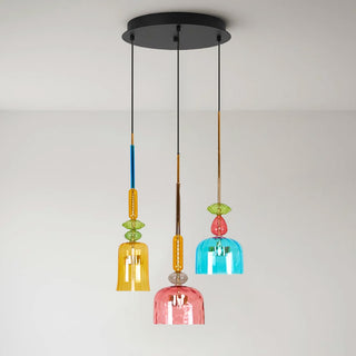 Harlequin Combination Glass Pendant Lamp
