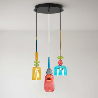 Harlequin Combination Glass Pendant Lamp