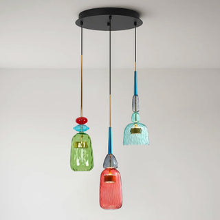 Harlequin Combination Glass Pendant Lamp