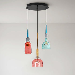 Harlequin Combination Glass Pendant Lamp