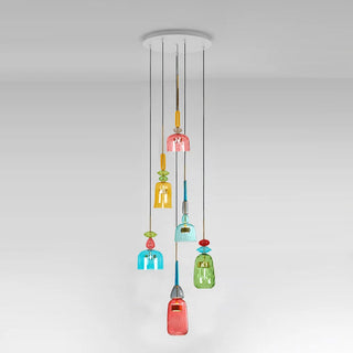 Harlequin Combination Glass Pendant Lamp