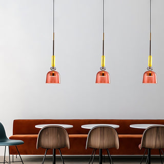 Harlequin Spindle Glass Pendant Lamp