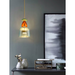 Harlequin Spindle Glass Pendant Lamp