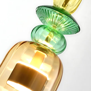 Harlequin Spindle Glass Pendant Lamp