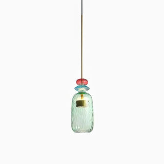 Harlequin Spindle Glass Pendant Lamp