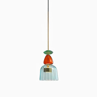 Harlequin Spindle Glass Pendant Lamp