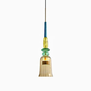 Harlequin Spindle Glass Pendant Lamp
