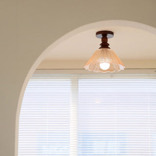 Hazel Scalloped Flush Mount
