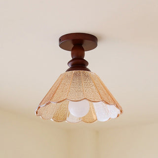 Hazel Scalloped Flush Mount