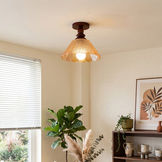 Hazel Scalloped Flush Mount