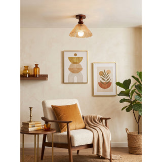 Hazel Scalloped Flush Mount