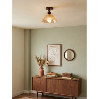 Hazel Scalloped Flush Mount
