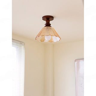 Hazel Scalloped Flush Mount