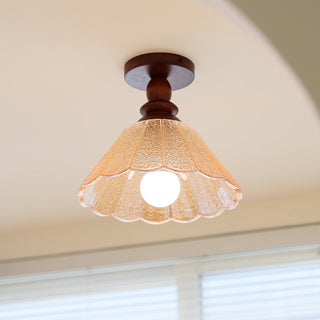 Hazel Scalloped Flush Mount