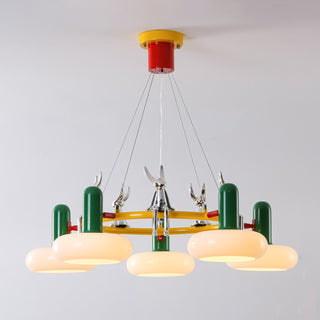 Hopper Postmodern Ring Chandelier