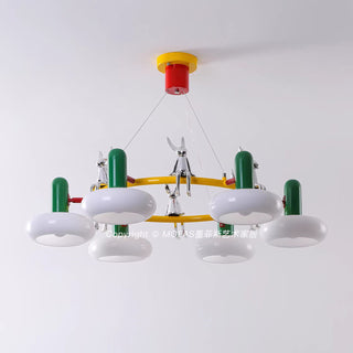 Hopper Postmodern Ring Chandelier